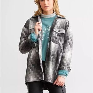 BKE checkered shacket Shirt Jacket